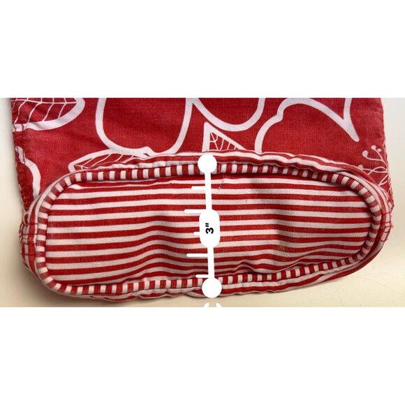Gap red floral cotton shoulder bag - Picture 6 of 8